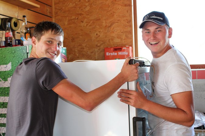 Aufbau Beachevent 2021